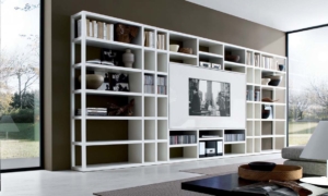 tecnoarredi arredamento interni zona giorno librerie crossing misuraemme 1