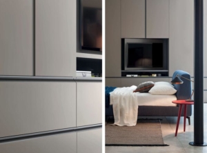 tecnoarredi arredamento interni zona notte armadio porta tv novamobili 1